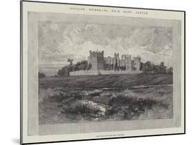 Raby Castle, View from the Fields Near the Road-Charles Auguste Loye-Mounted Giclee Print