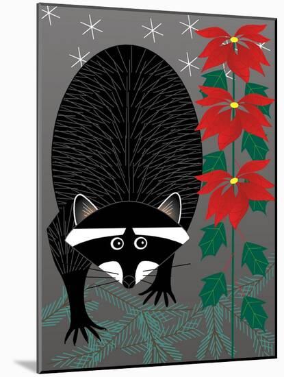 Raccoon Xmas-Marie Sansone-Mounted Giclee Print