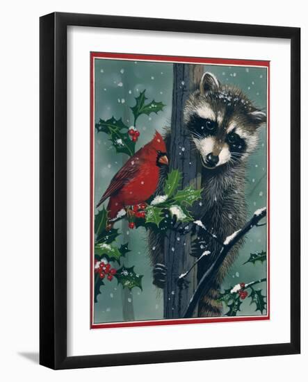 Raccoon-William Vanderdasson-Framed Giclee Print