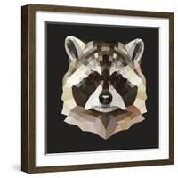 Raccoon-Lora Kroll-Framed Art Print