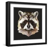 Raccoon-Lora Kroll-Framed Art Print