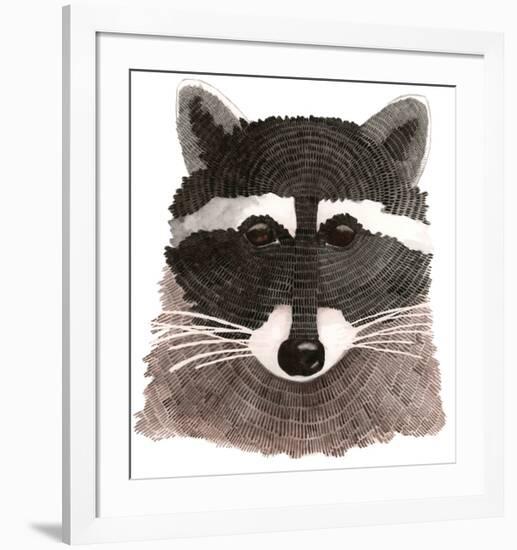 Raccoon-Jeannine Saylor-Framed Art Print