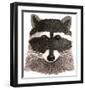 Raccoon-Jeannine Saylor-Framed Art Print