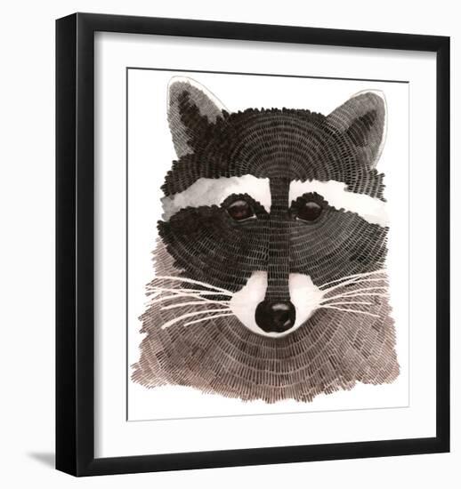 Raccoon-Jeannine Saylor-Framed Art Print