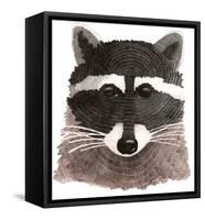 Raccoon-Jeannine Saylor-Framed Stretched Canvas