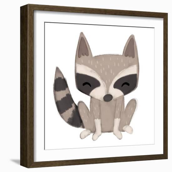 Raccoon-Josefina-Framed Art Print