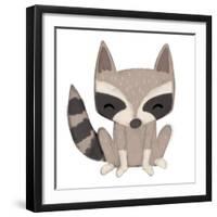 Raccoon-Josefina-Framed Art Print