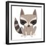 Raccoon-Josefina-Framed Art Print