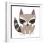 Raccoon-Josefina-Framed Art Print