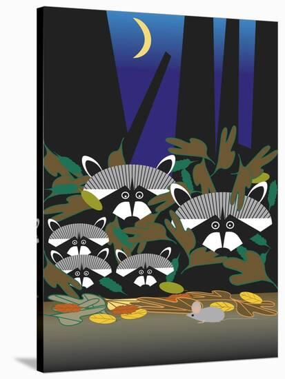 Raccoons-Marie Sansone-Stretched Canvas