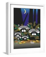 Raccoons-Marie Sansone-Framed Giclee Print