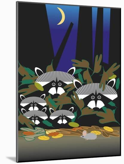 Raccoons-Marie Sansone-Mounted Giclee Print