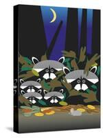 Raccoons-Marie Sansone-Stretched Canvas