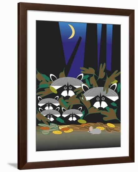 Raccoons-Marie Sansone-Framed Giclee Print