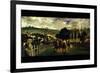 Race At Longchamp By Edouard Manet-Edouard Manet-Framed Premium Giclee Print