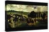 Race At Longchamp By Edouard Manet-Edouard Manet-Stretched Canvas