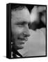 Race Car Driver Juan Manuel Fangio at the Grand Prix-Stan Wayman-Framed Stretched Canvas