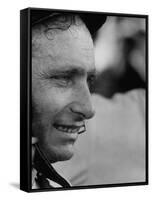 Race Car Driver Juan Manuel Fangio at the Grand Prix-Stan Wayman-Framed Stretched Canvas