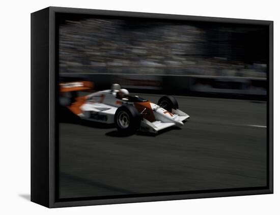 Race Car Driving, USA-Michael Brown-Framed Stretched Canvas