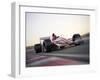 Race Car Racing on a Track with Motion Blur.-Digital Storm-Framed Art Print