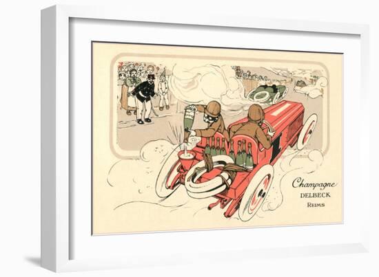 Race Car that Runs on Champagne-null-Framed Art Print