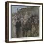 Race Course (W/C & Gouache)-Joseph Crawhall-Framed Giclee Print