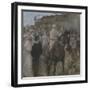 Race Course (W/C & Gouache)-Joseph Crawhall-Framed Giclee Print