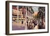 Race Day at Hialeah Park, Miami, C.1935-null-Framed Giclee Print