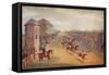 'Race for the Great St. Leger Stakes, 1836', 1837-John Harris-Framed Stretched Canvas