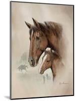 Race Horse I-Ruane Manning-Mounted Art Print