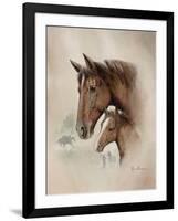 Race Horse I-Ruane Manning-Framed Art Print