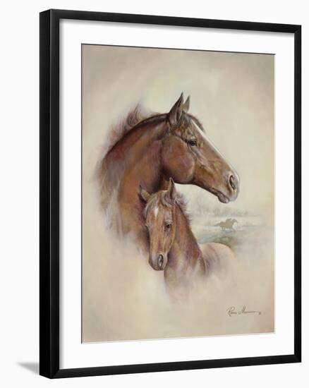 Race Horse II-Ruane Manning-Framed Premium Giclee Print