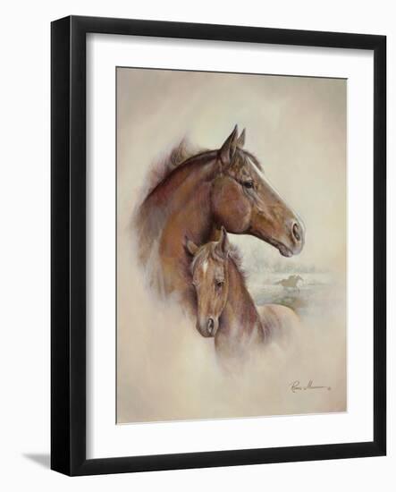 Race Horse II-Ruane Manning-Framed Art Print