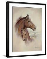 Race Horse II-Ruane Manning-Framed Art Print