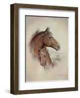 Race Horse II-Ruane Manning-Framed Art Print