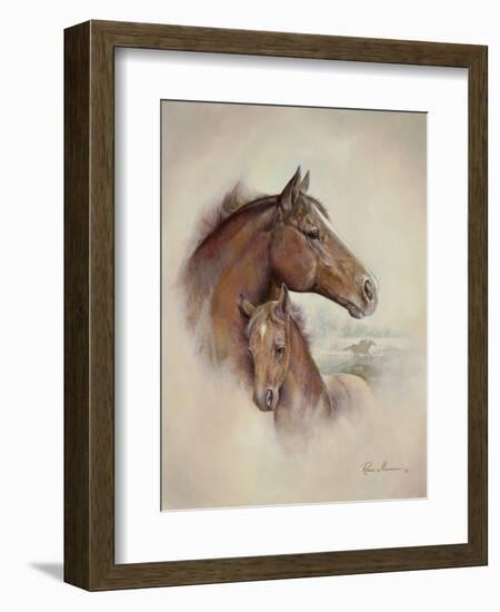 Race Horse II-Ruane Manning-Framed Art Print