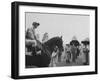 Race Horse Owner Marcel Boussac, at Chantilly Race Track with His Horse "Cordova"-null-Framed Photographic Print