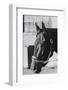 Race Horse Seattle Slew Poking His Head from Stall-null-Framed Photographic Print