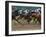 Race Horses in Action, Saratoga Springs, New York, USA-Lisa S^ Engelbrecht-Framed Premium Photographic Print