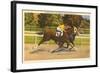 Race Horses, Saratoga Springs, New York-null-Framed Art Print