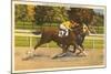 Race Horses, Saratoga Springs, New York-null-Mounted Art Print