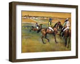 Race Horses-Edgar Degas-Framed Giclee Print