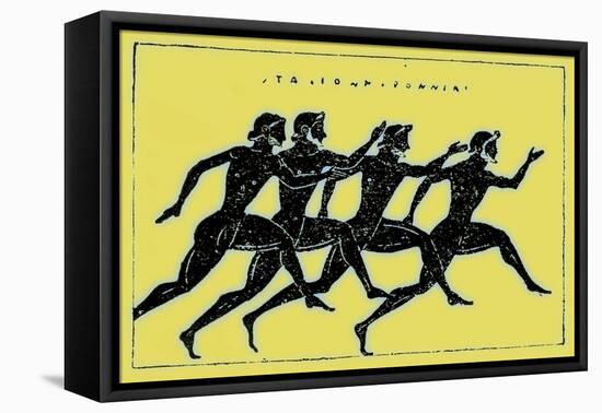 Race, Illustration from 'History of Greece' by Victor Duruy, Published 1890-American-Framed Stretched Canvas