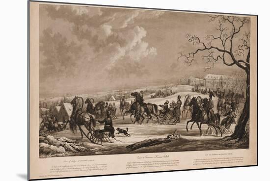 Race of Sledges at Krasny Kabachok (Little Red Taver), 1814-Alexander Ivanovich Sauerweid-Mounted Giclee Print