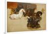 Race of the Riderless Horses, C.1820 (Oil on Canvas)-Emile Jean Horace Vernet-Framed Giclee Print