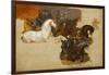 Race of the Riderless Horses, C.1820 (Oil on Canvas)-Emile Jean Horace Vernet-Framed Giclee Print