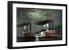 Race of the Steamers Robert. E. Lee and Natchez on the Mississippi-Donaldson-Framed Art Print