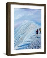 Race on Helvellyn, 2018-Vincent Alexander Booth-Framed Giclee Print