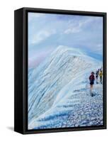 Race on Helvellyn, 2018-Vincent Alexander Booth-Framed Stretched Canvas