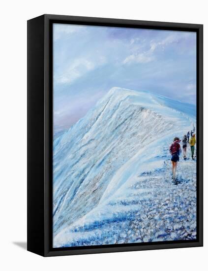 Race on Helvellyn, 2018-Vincent Alexander Booth-Framed Stretched Canvas